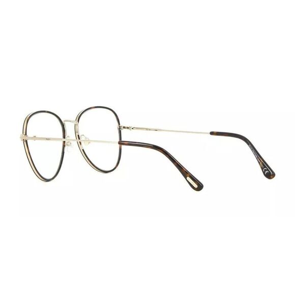 Tom Ford FT 5631-B BLUE BLOCK Dark Havana Eyeglasses - Picture 3 of 4